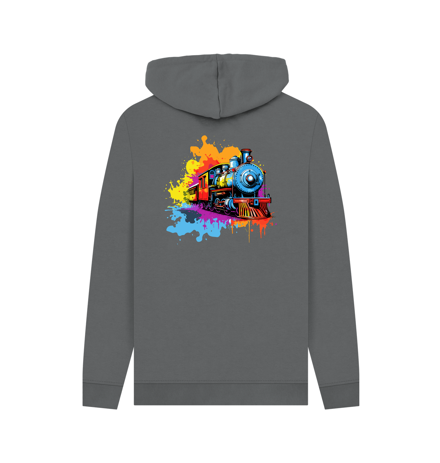 Slate Grey Printed Hoody