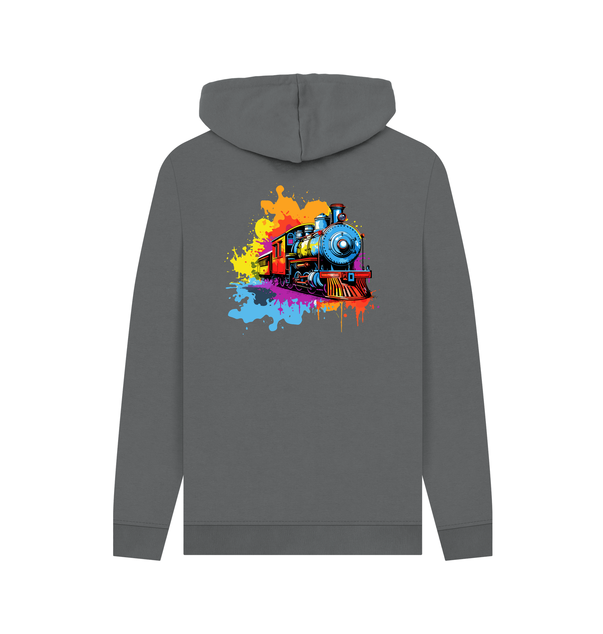 Slate Grey Printed Hoody