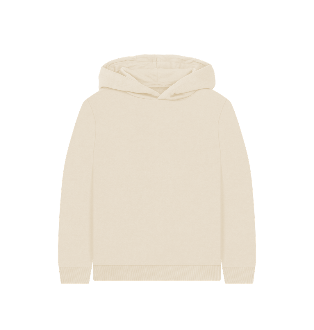 Cream-colored hoodie with hood