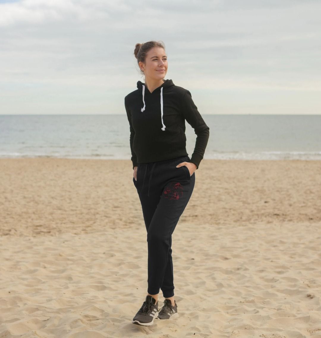 Black hoodie with white drawstrings (person)