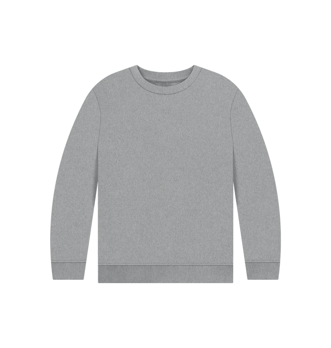 Athletic Grey Printed Kids Jumper