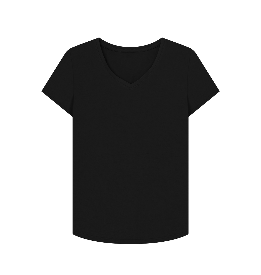 Black Printed T-shirt Front