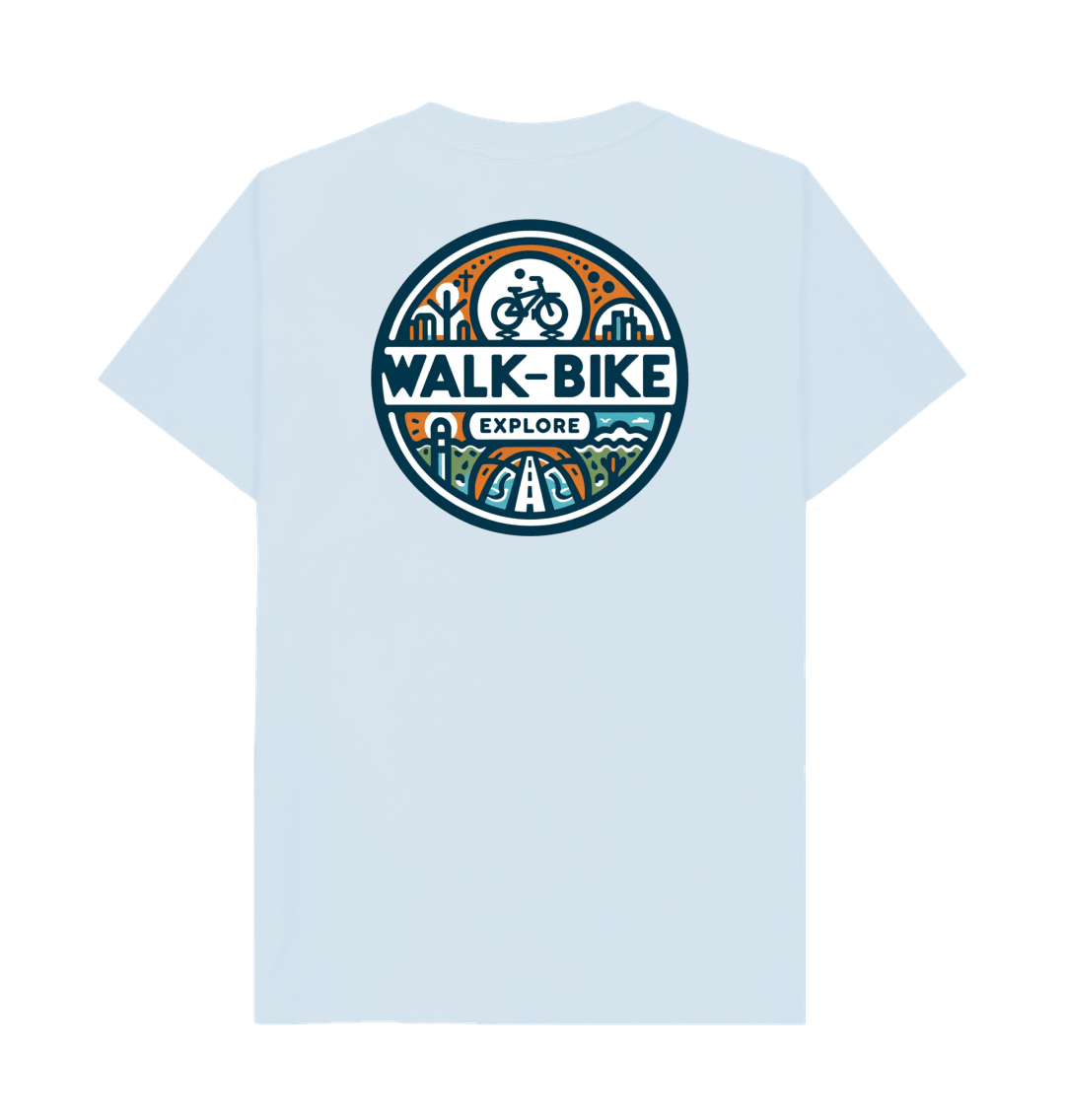 Sky Blue Printed T-shirt