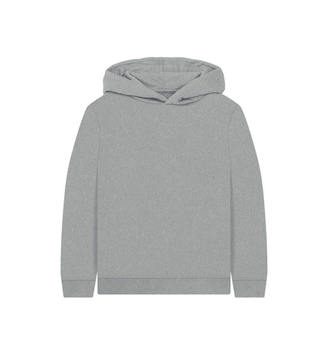Athletic Grey Printed Kids Hoodie