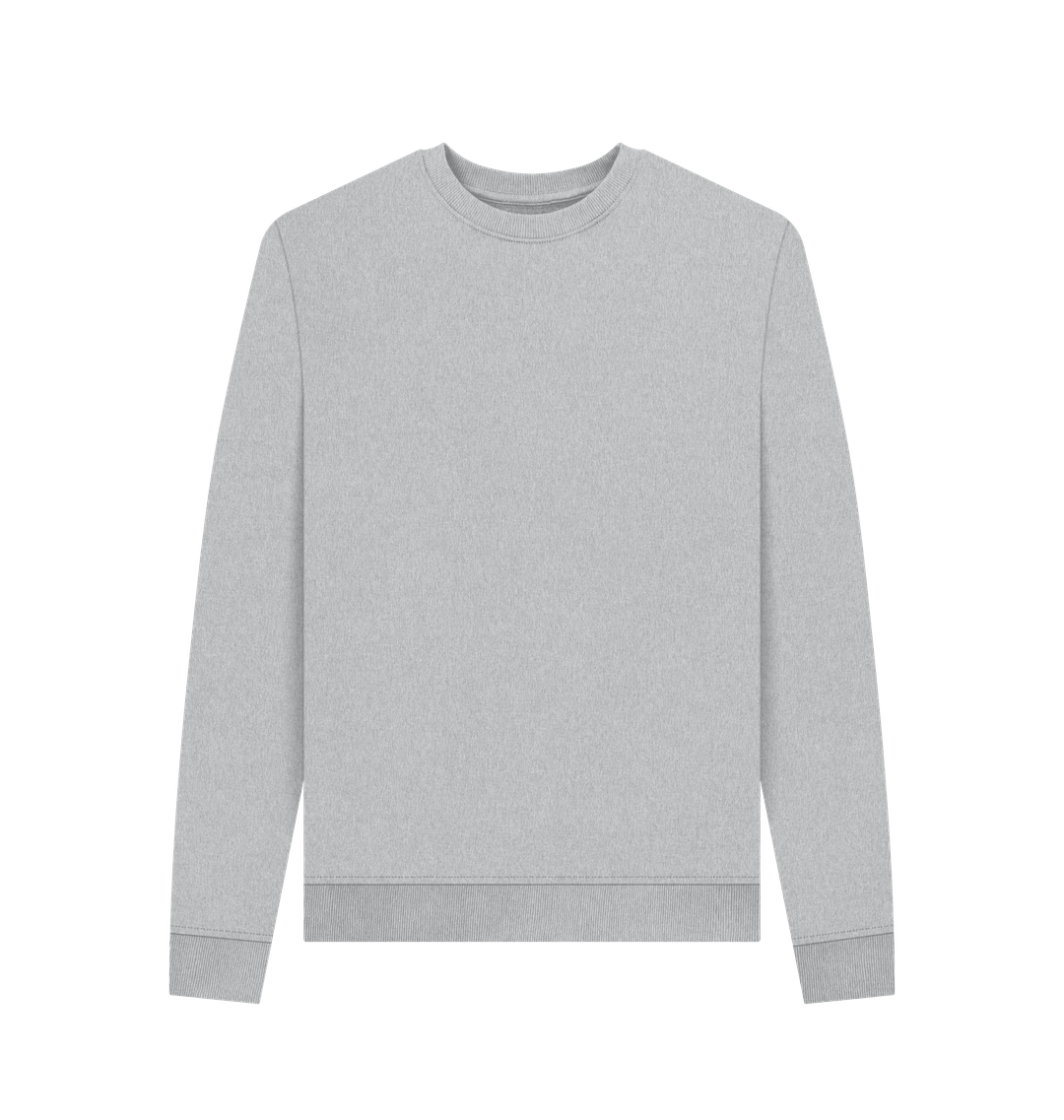Light gray crewneck sweatshirt