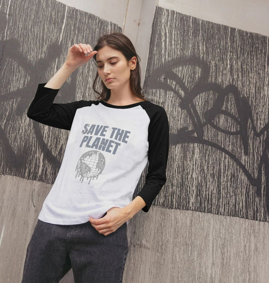 "Save the Planet" graphic t-shirt (person)