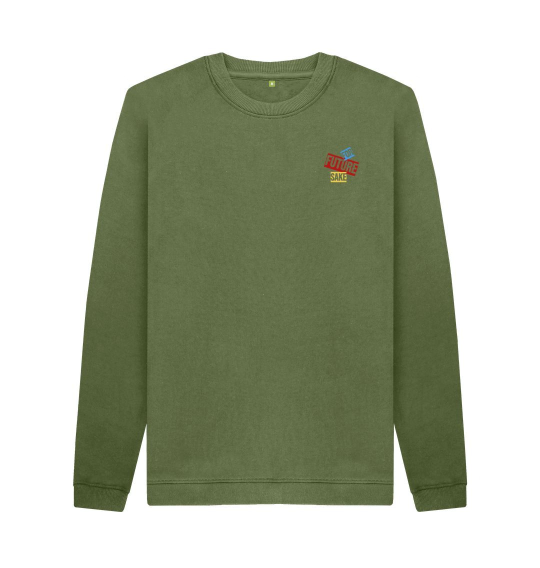 Khaki For Future Sake Forest - Men's Crew Neck Sweater