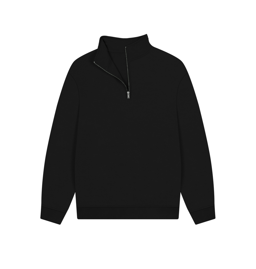 Black half-zip sweatshirt