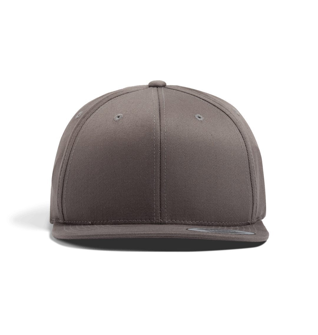 Gray baseball cap with black brim