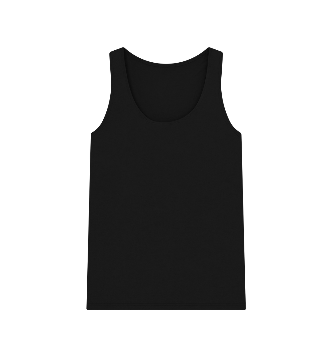 Black sleeveless tank top