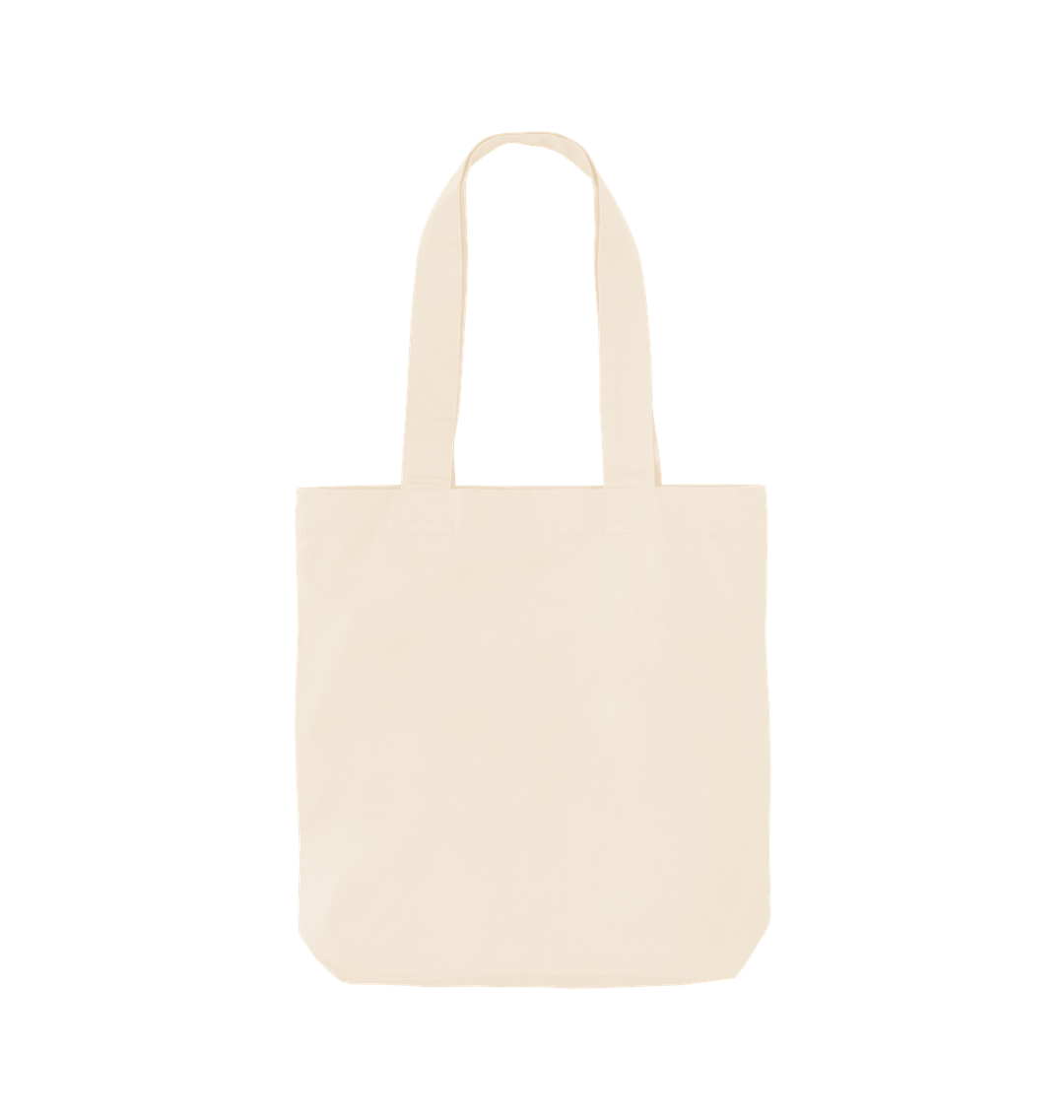 Plain white canvas tote bag