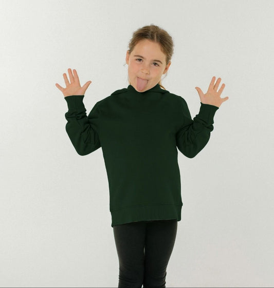 Dark green long-sleeve sweatshirt (person)