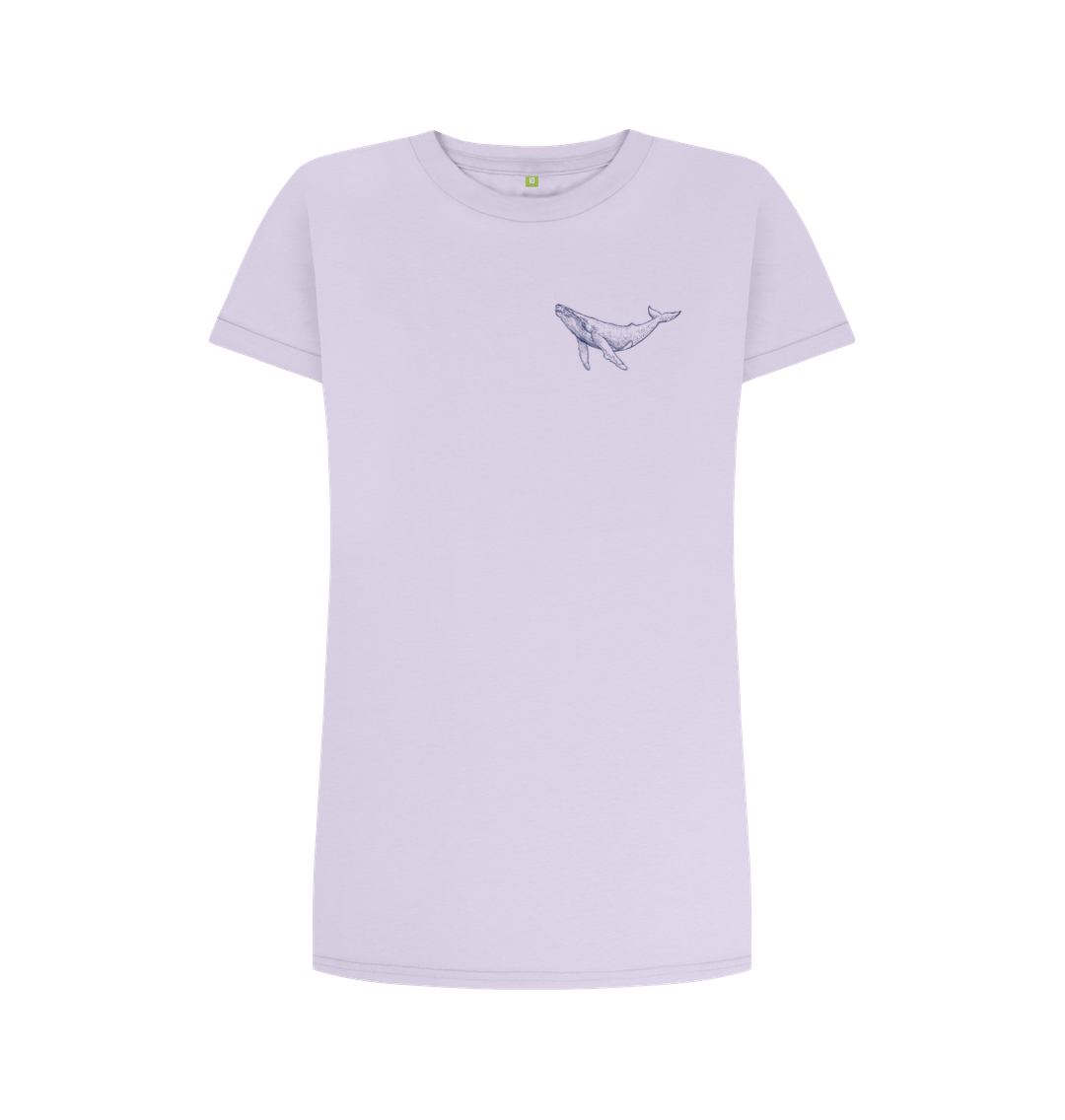 Violet T-shirt dress Front