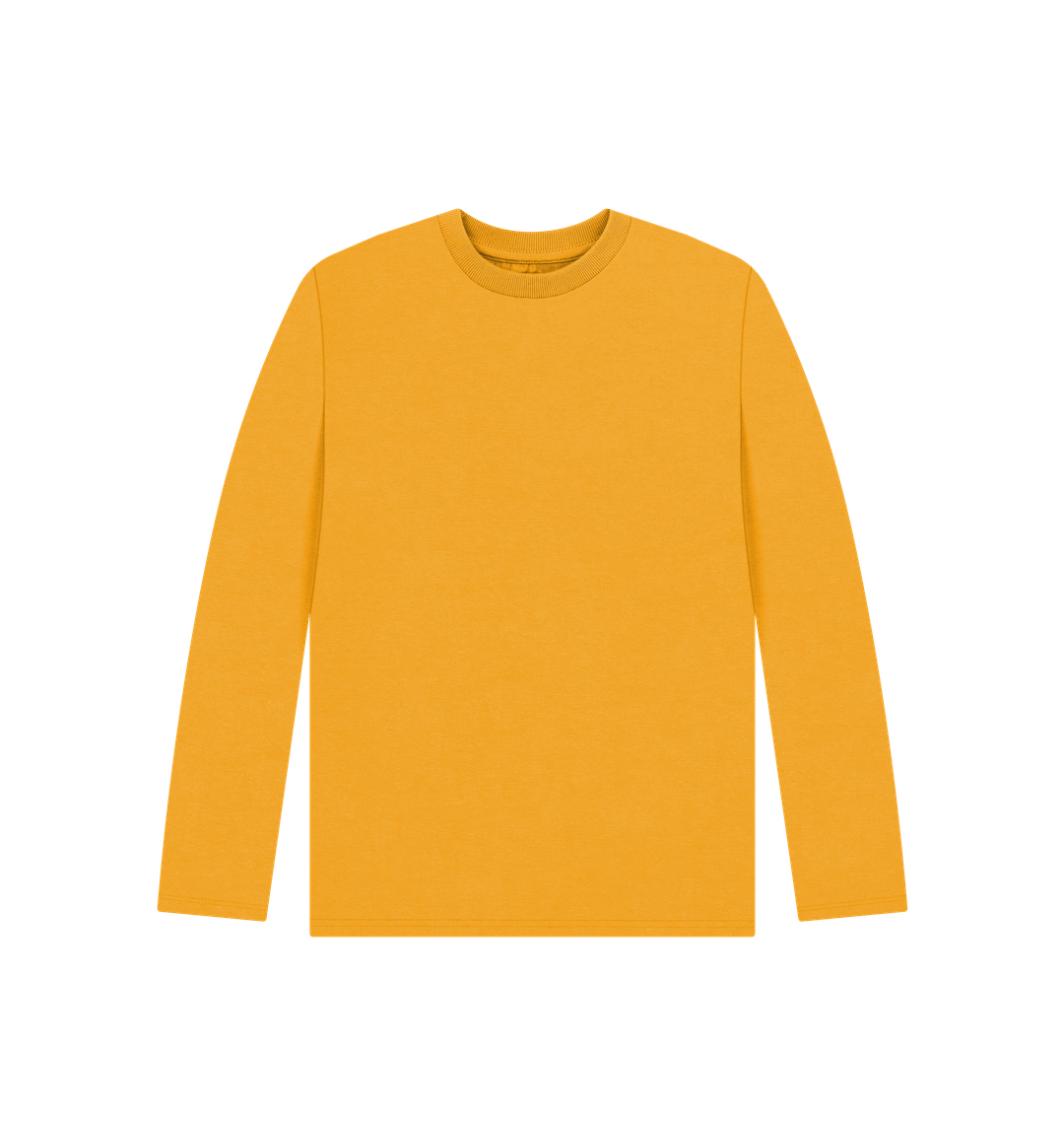 Yellow long-sleeved t-shirt
