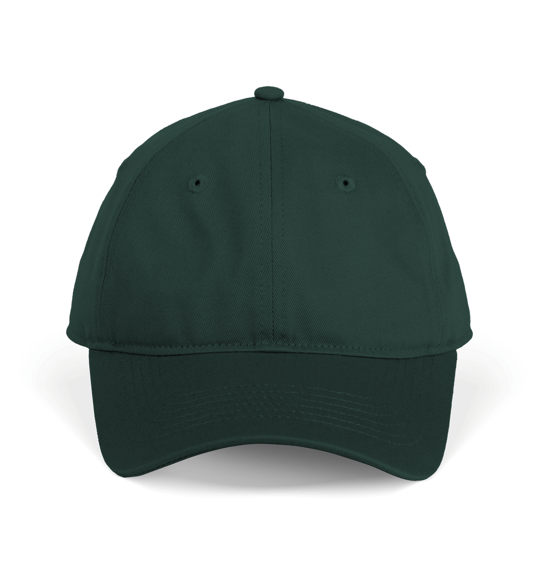 Dark green baseball cap with adjustable strap