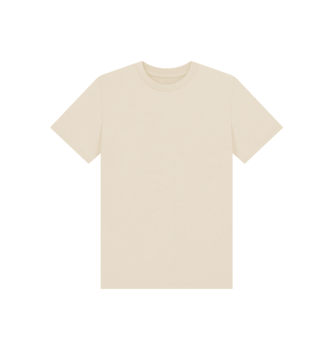 Plain cream-colored t-shirt