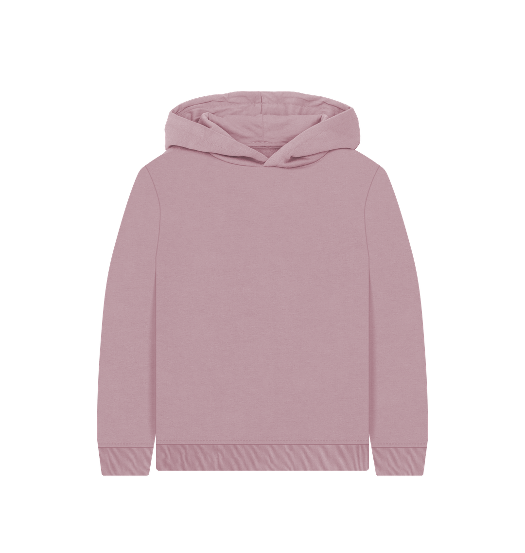 Mauve Printed Kids Hoodie