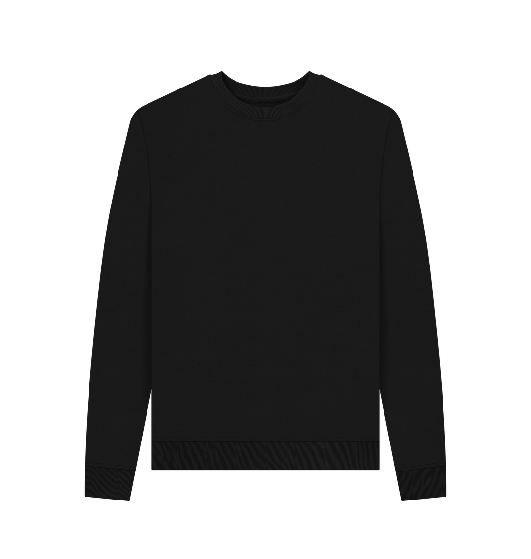 Black crewneck sweatshirt
