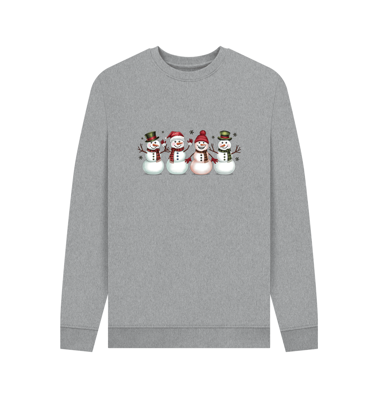 Light Heather Printed Sweater Front