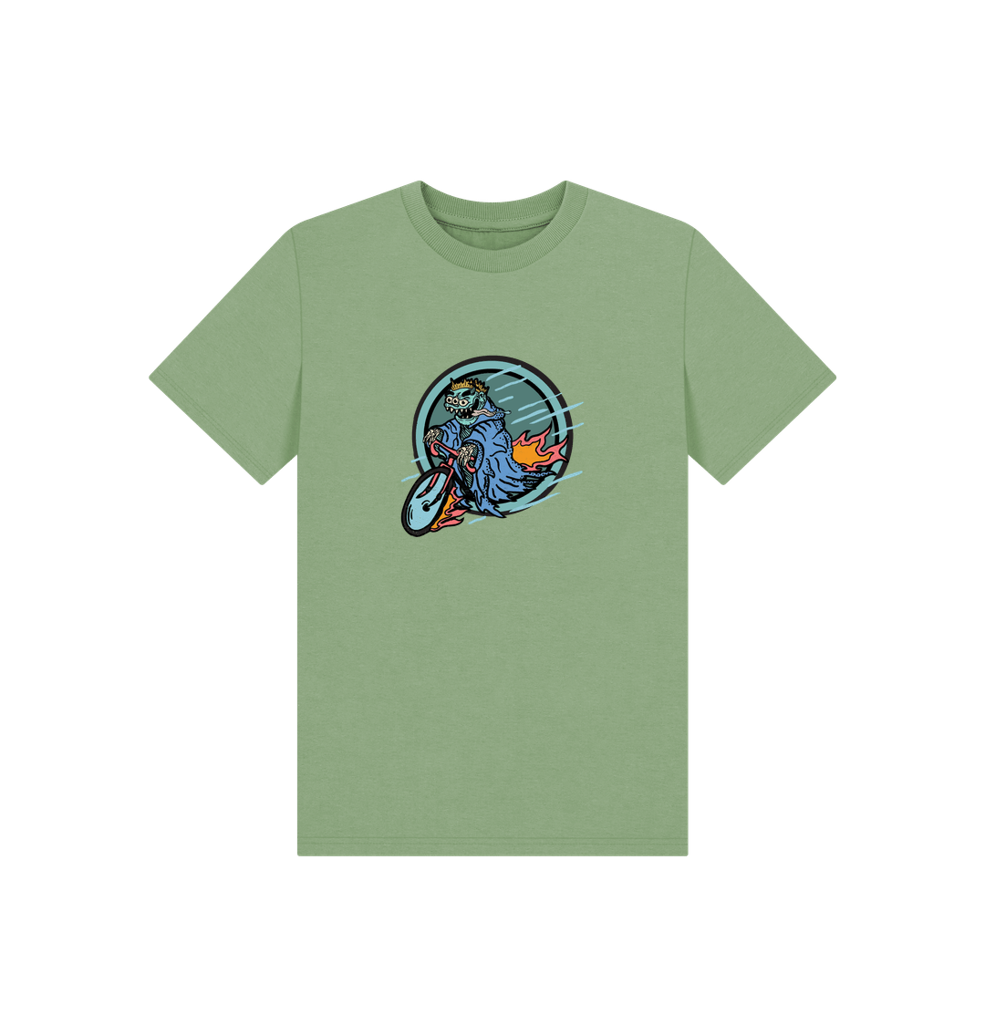 Sage Monster Bike - Unisex Kids' T-Shirt