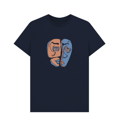 Navy Blue Printed T-shirt