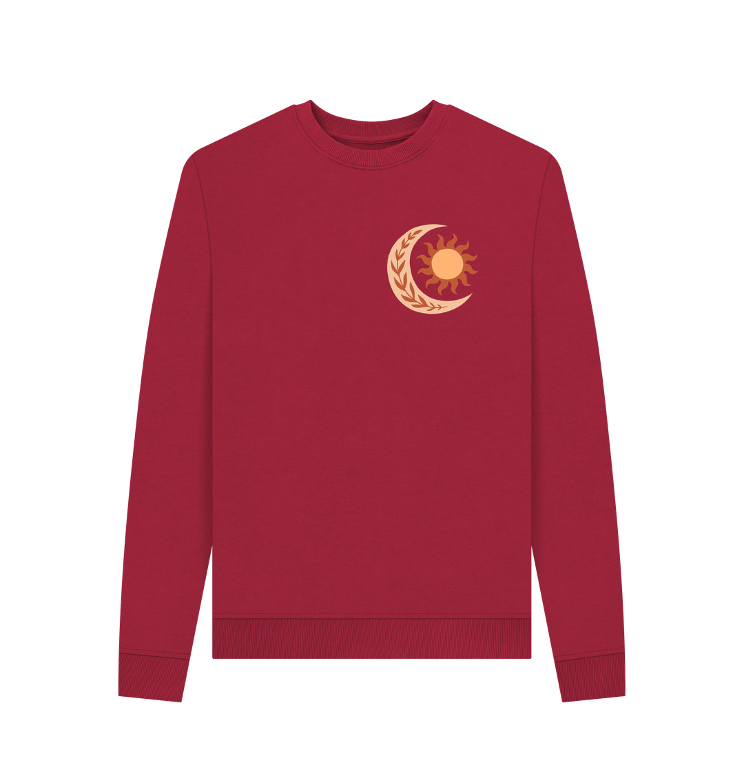 Cherry Autumn Sun - Women's Crewneck Sweater