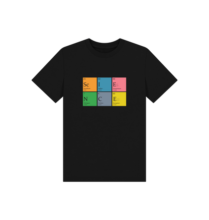 Black Printed Kids T-Shirt Front