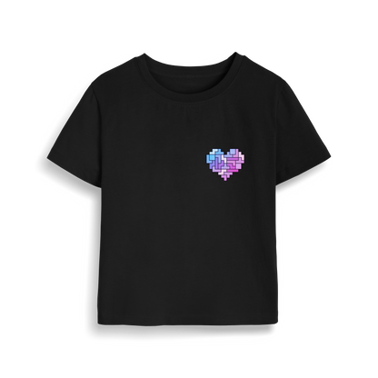 Black Printed T-shirt Front