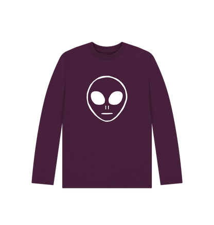 Purple Alien - Kids' Organic Long Sleeve T-shirt