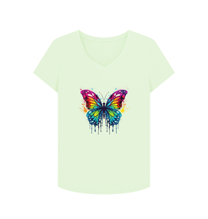 Pastel Green Printed T-shirt Front