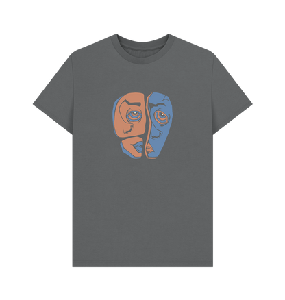 Slate Grey Printed T-shirt Front