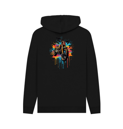 Black Printed Hoody