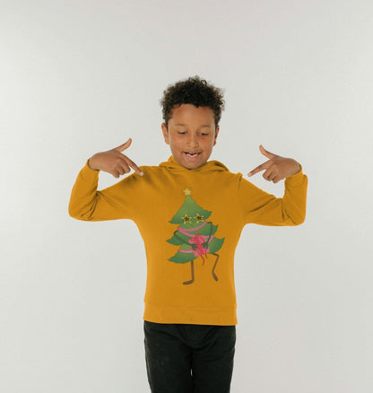 Dancing Christmas Tree Hoody by Emma Garrett - Kids' Organic Pullover Hoody