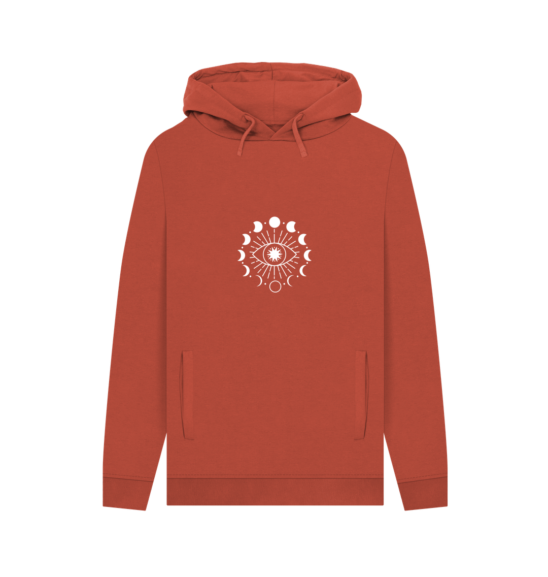 Rust Astro Moon - Men's Pullover Hoodie