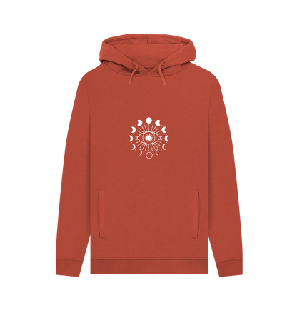 Rust Astro Moon - Men's Pullover Hoodie