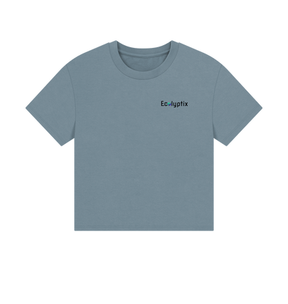 Stone Blue Printed T-shirt