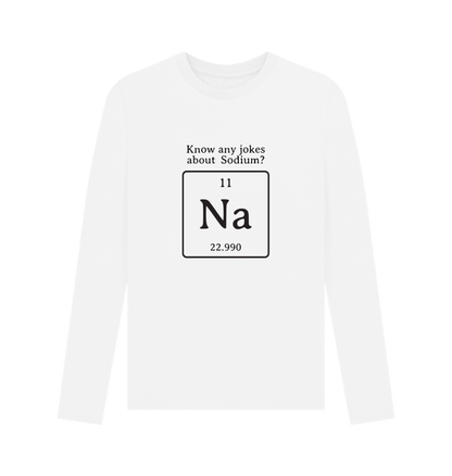 White Printed Long Sleeve T Shirt