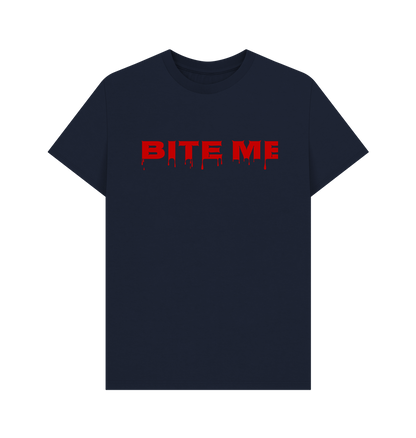 Navy Blue Printed T-shirt Front