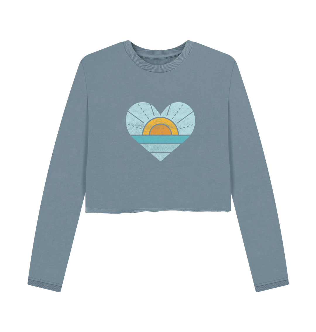 Stone Blue Love Sunshine - Women's Boxy Jumper