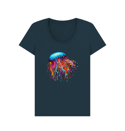 Denim Blue Printed T-shirt