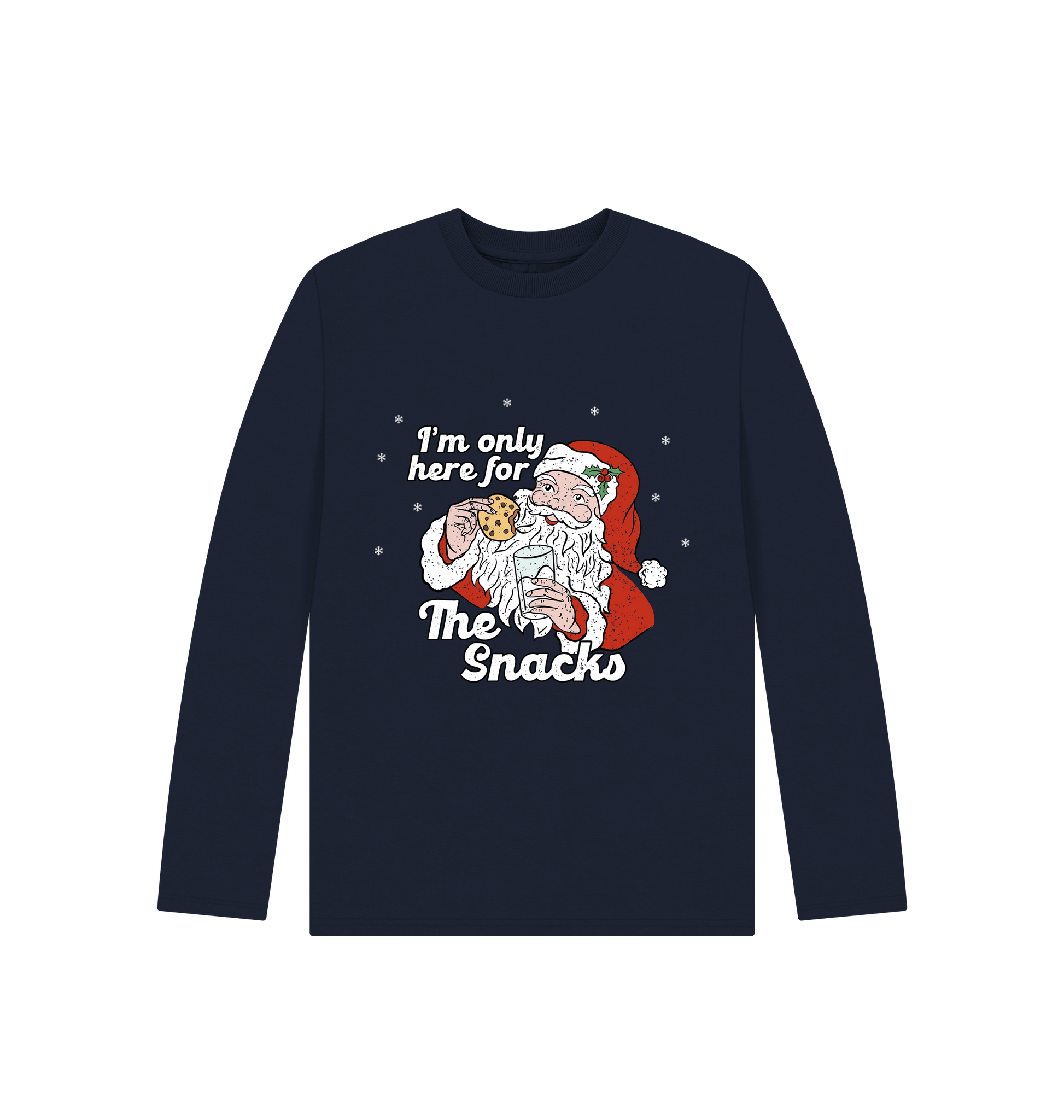 Navy Blue Printed Kids T-Shirt Front