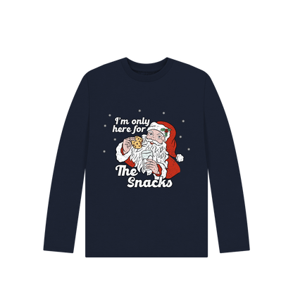 Navy Blue Printed Kids T-Shirt Front