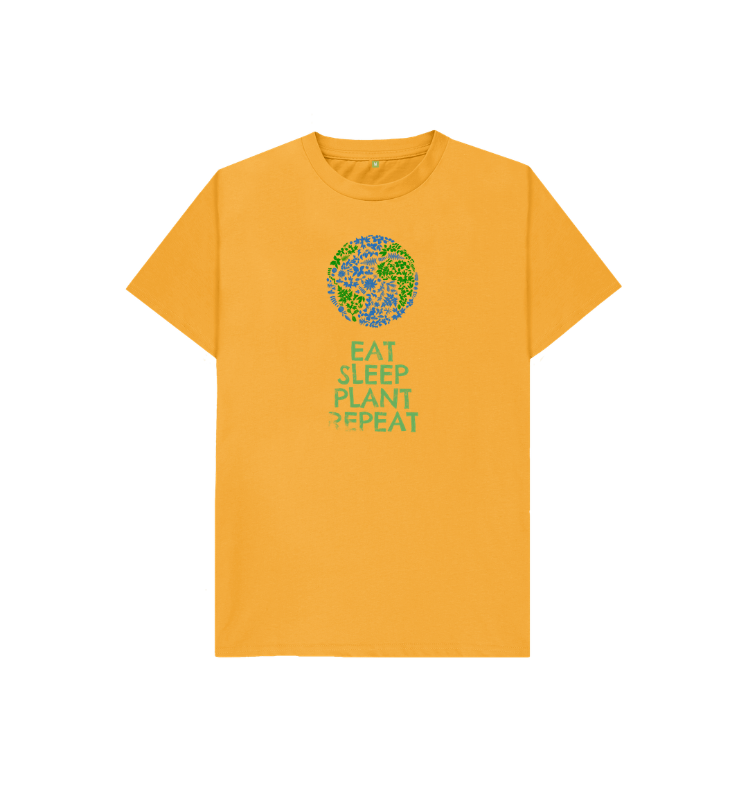 Mustard Eat, Sleep, Plant, Repeat - Unisex Kids T-Shirt