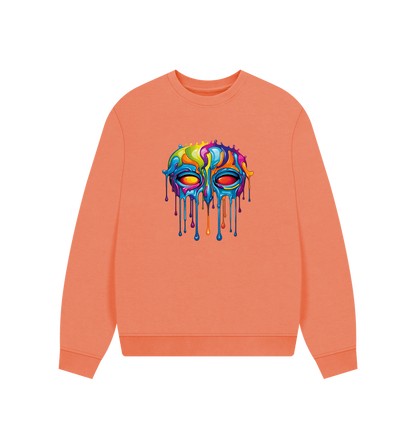 Apricot Printed Sweater Front