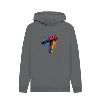 Slate Grey Printed Hoody
