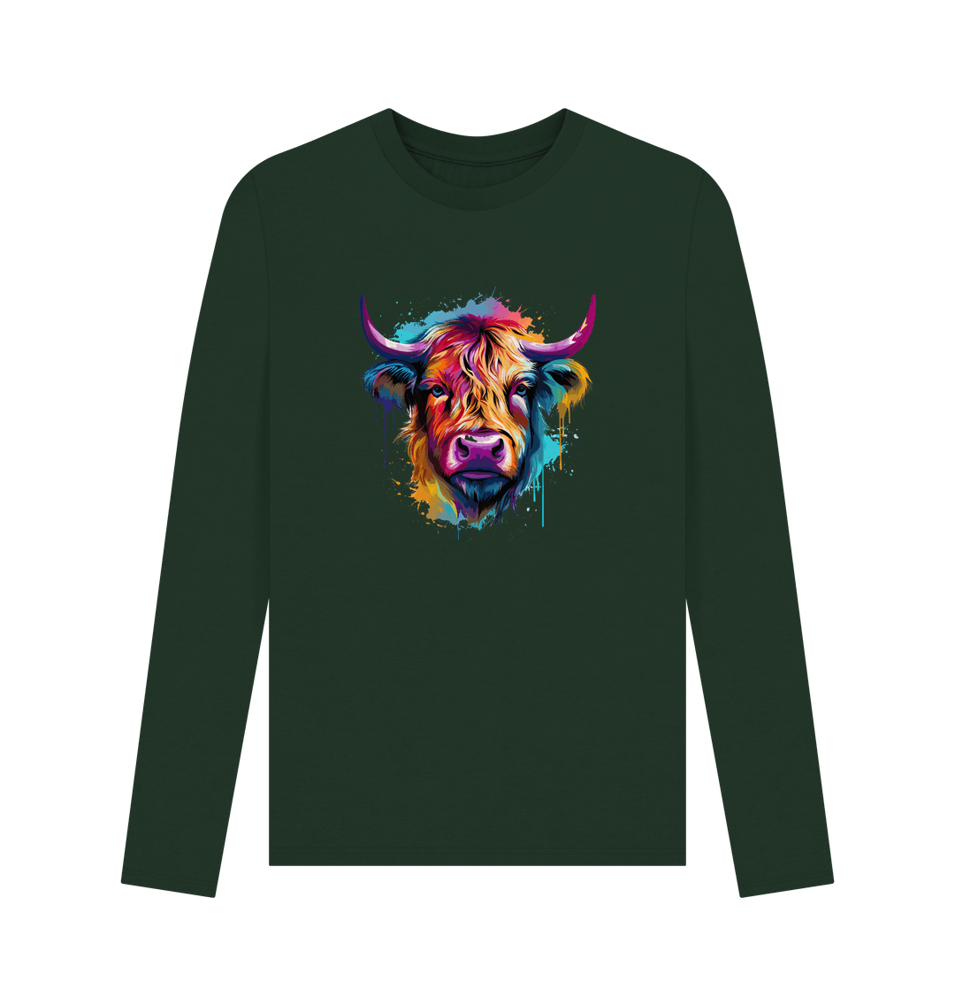 Evergreen Colour Drip Raging Bull - Men's Long Sleeve T-shirt