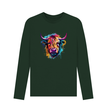 Evergreen Colour Drip Raging Bull - Men's Long Sleeve T-shirt