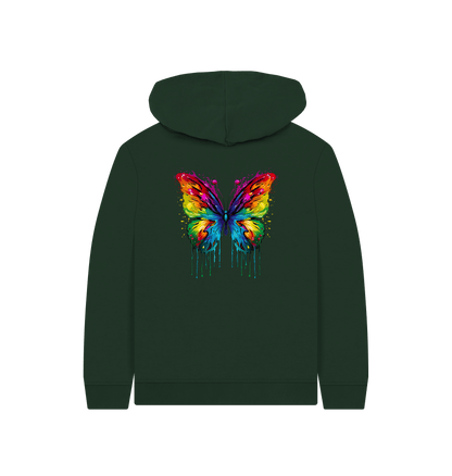 Evergreen Colour Drip Rogue Butterfly - Kids Pullover Hoody