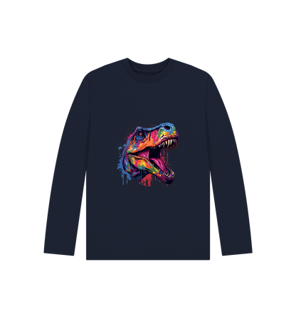 Navy Blue Printed Kids T-Shirt