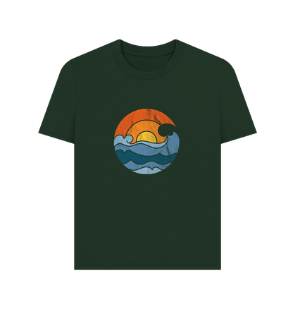 Evergreen Sun Wave - Women's Plain T-shirt